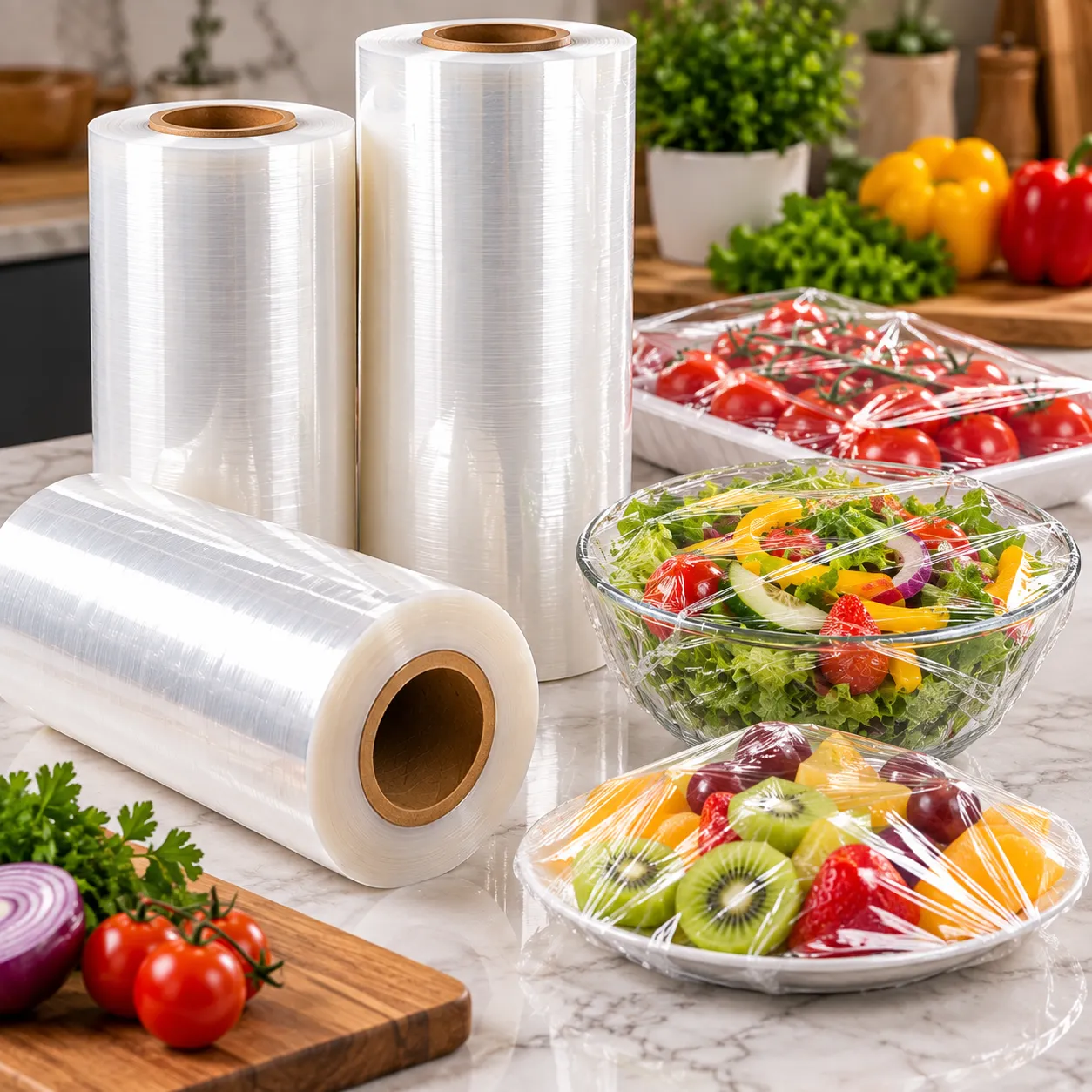 Cling Film slitting Rewinder Machine application 2