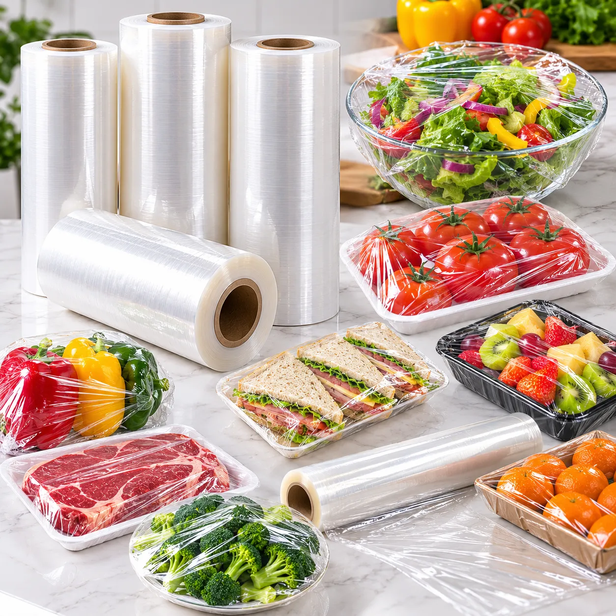 Cling Film slitting Rewinder Machine application 3