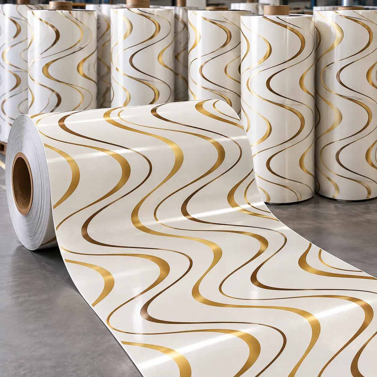 Dining Table Paper Roll Printing & Winding Machine application 3