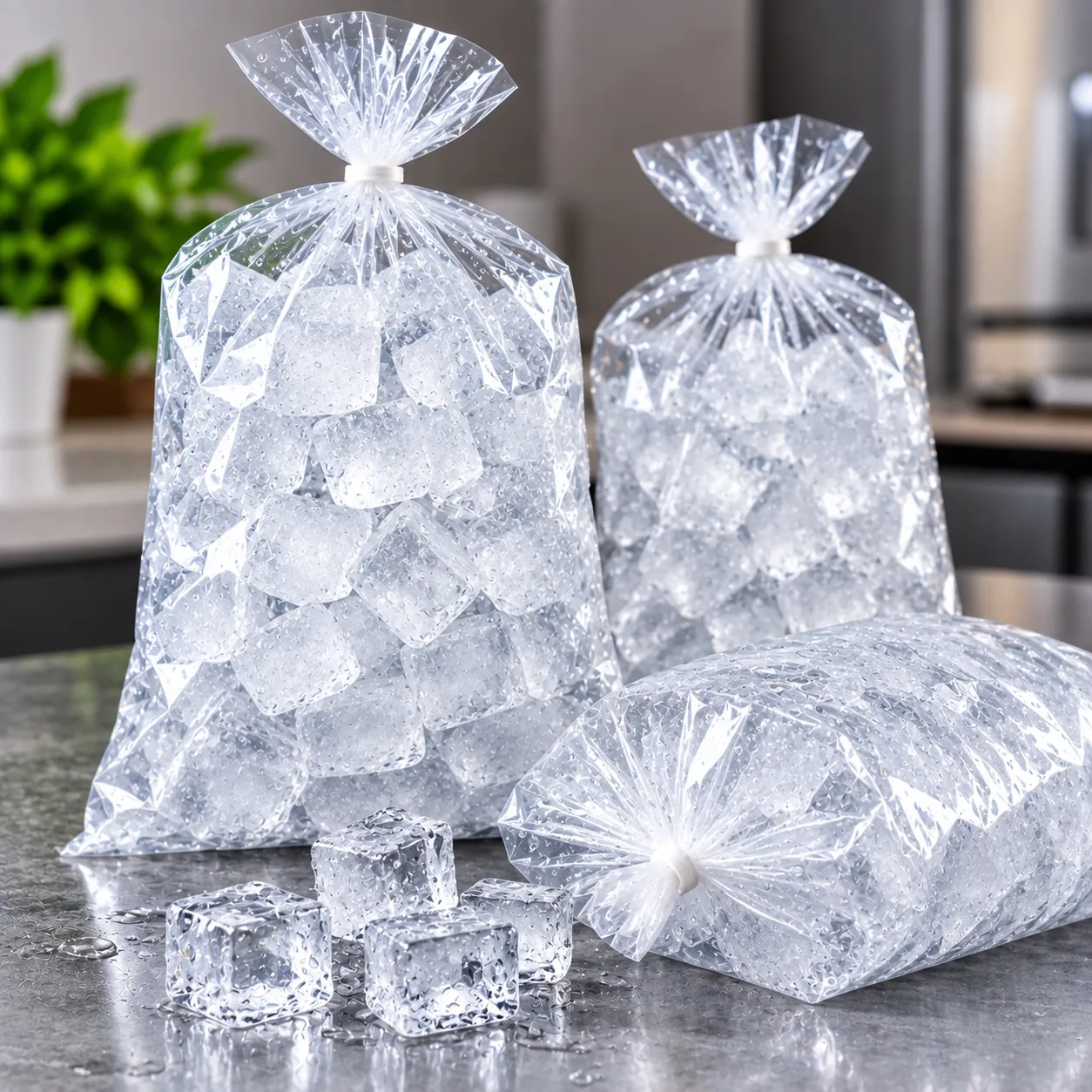 Ice Bag Side Seal Bag Making Machine application 1