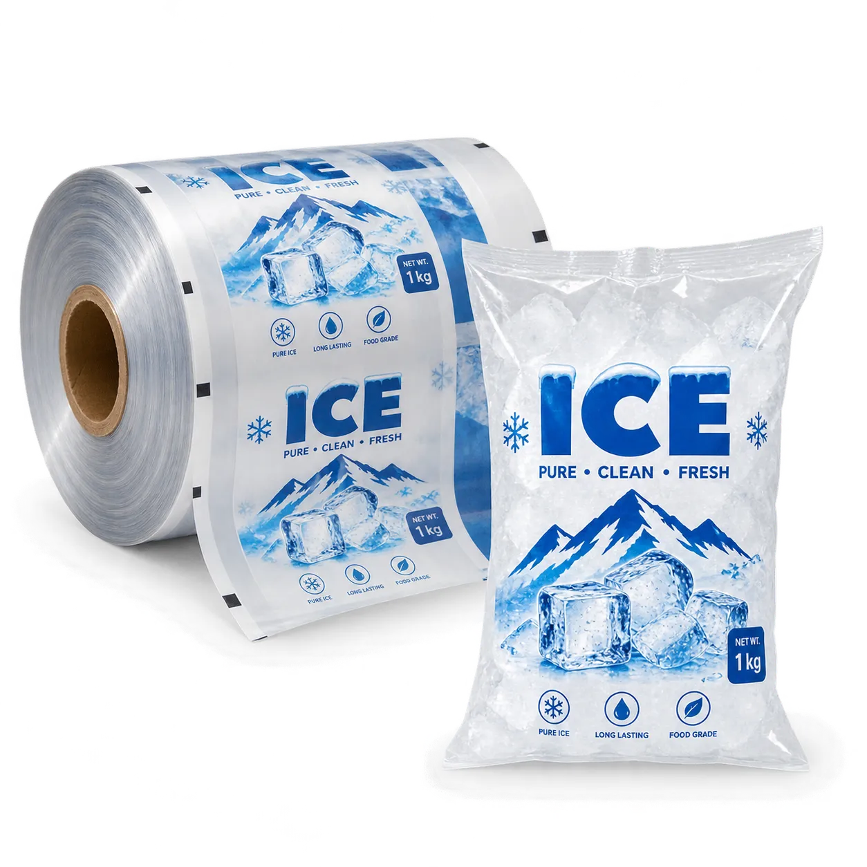Ice Bag Side Seal Bag Making Machine application 4