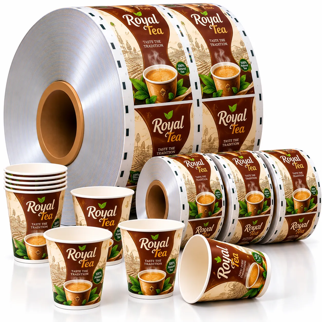 Paper Cup Material Slitter Rewinder Machine application 2