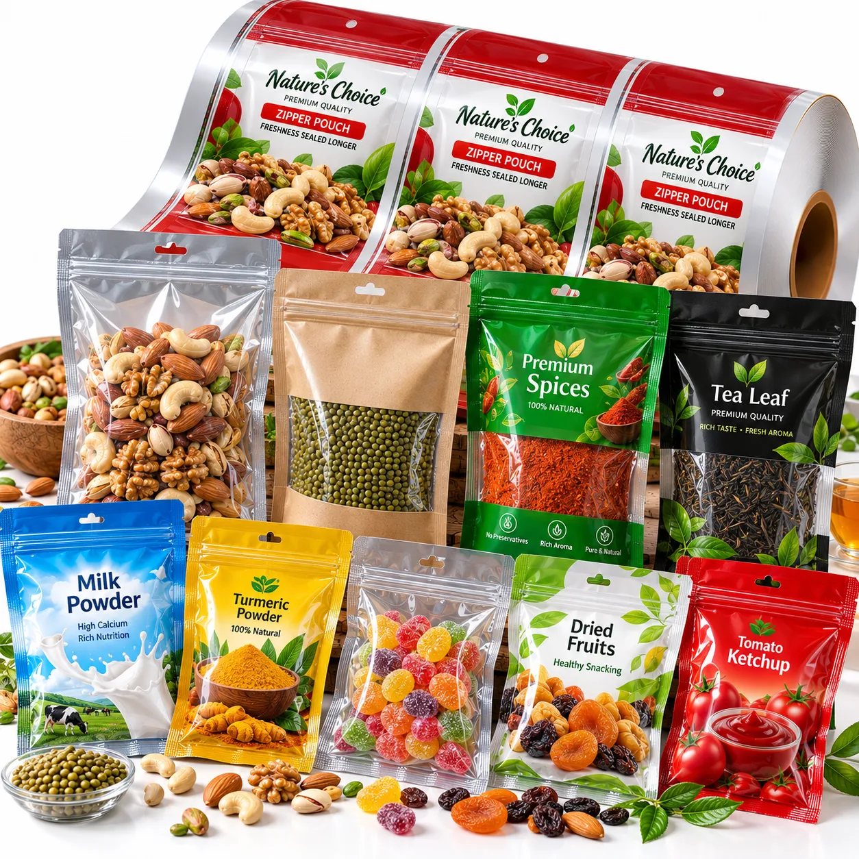 Zipper Three Side Seal Pouch Making Machine application 3